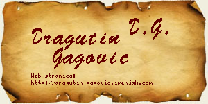 Dragutin Gagović vizit kartica